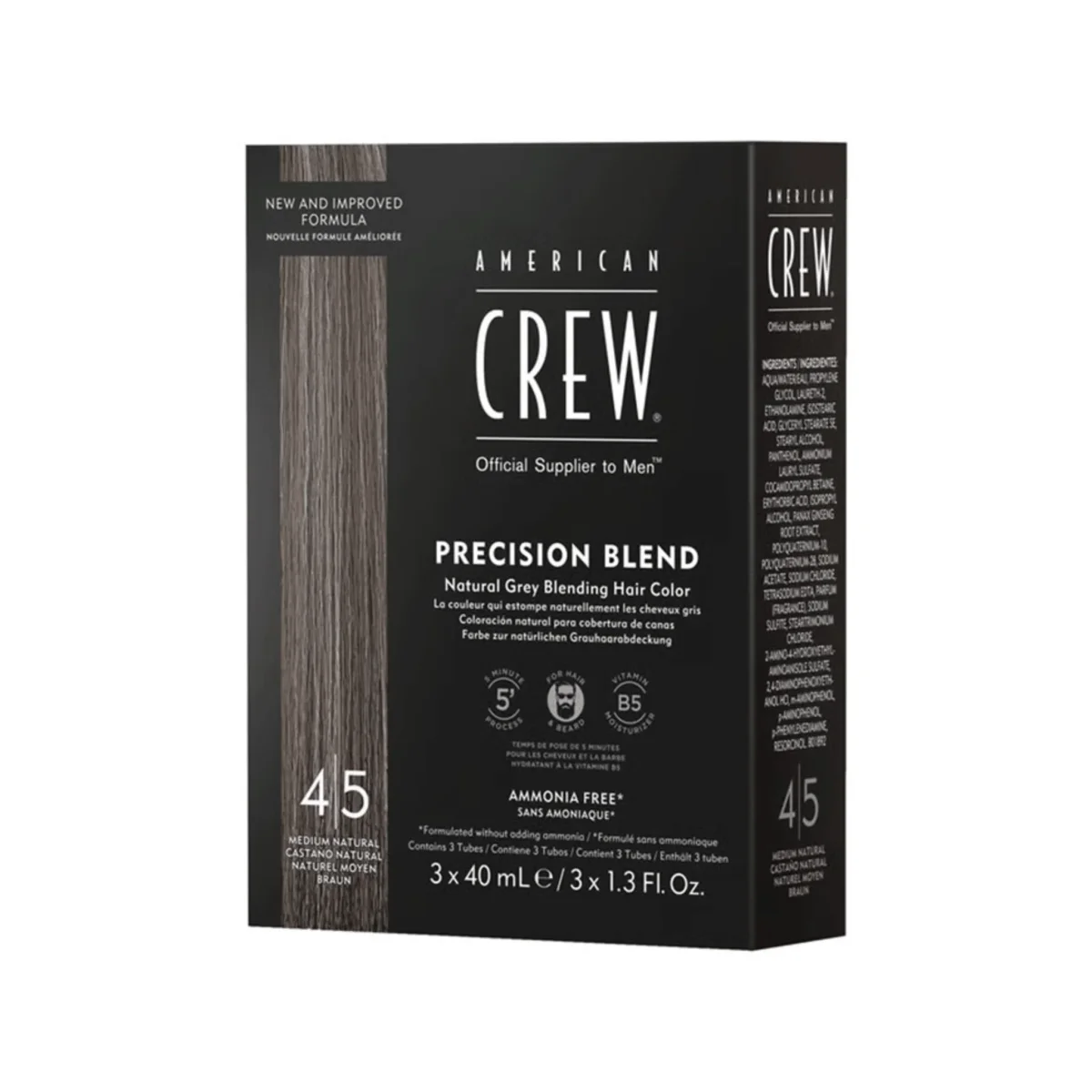 American Crew. Tube De Teinture Demi-Permanente Precision Blend - 3 x 40 ml – Image 4
