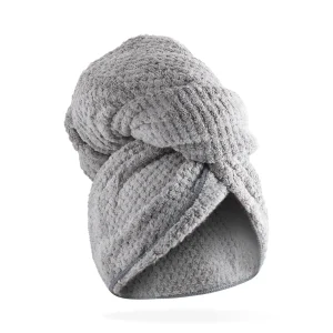 Concept C. Serviette de Tête en Microfibre XL - Gris