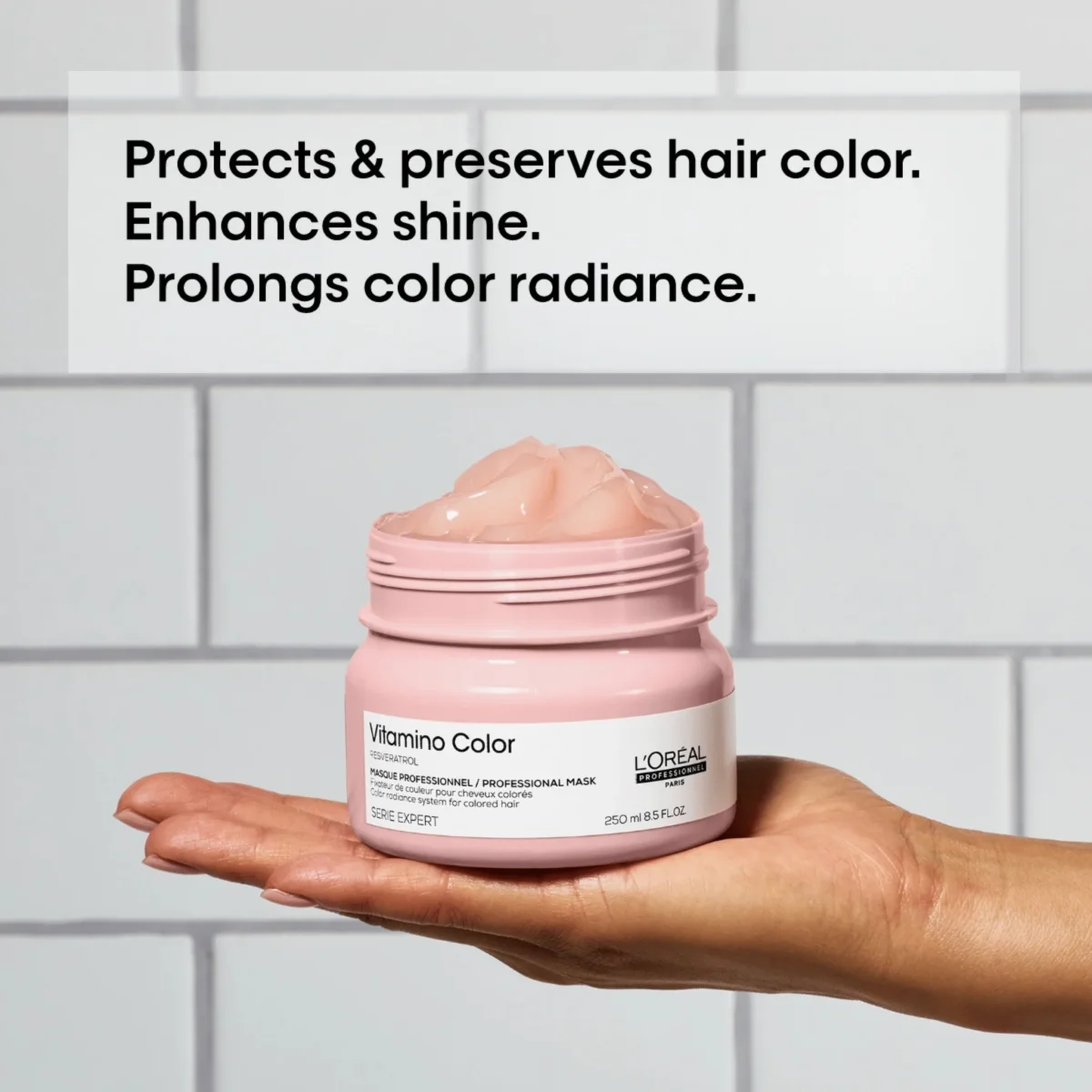L'Oréal. Série Expert Masque Fixateur de Couleur Vitamino Color - 500 ml – Image 3