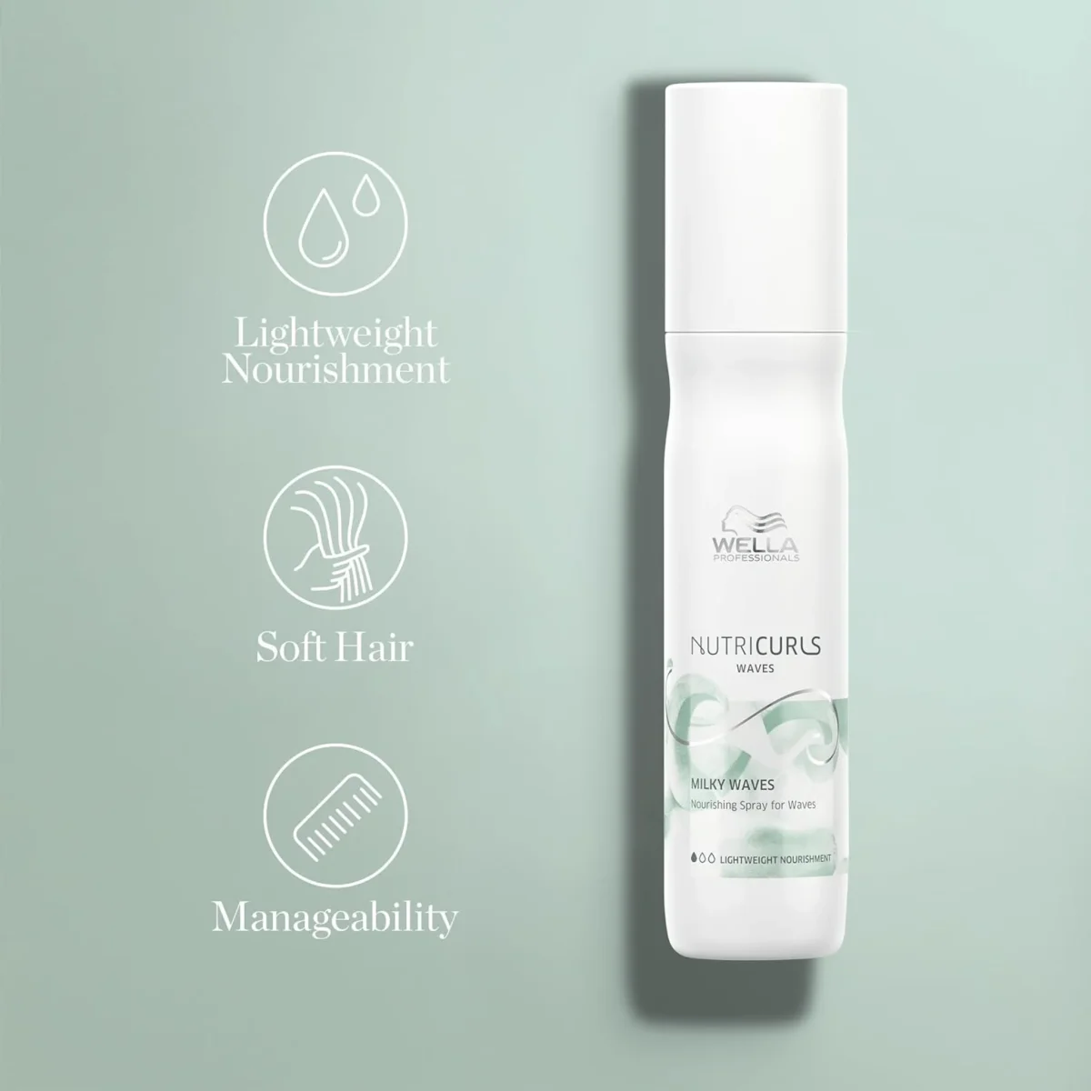 Wella. Vaporisateur Nourissant pour Ondulations Milky Waves Nutricurls - 150 ml – Image 5
